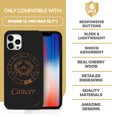 thumbnail image 7 of Case Yard Wooden Case for iPhone-12-Pro-Max Soft TPU Silicone cover Slim Fit Shockproof Wood Protective Phone Cover for Girls Boys Men and Women Supports Wireless Charging Cancer Sign Design, 7 of 7