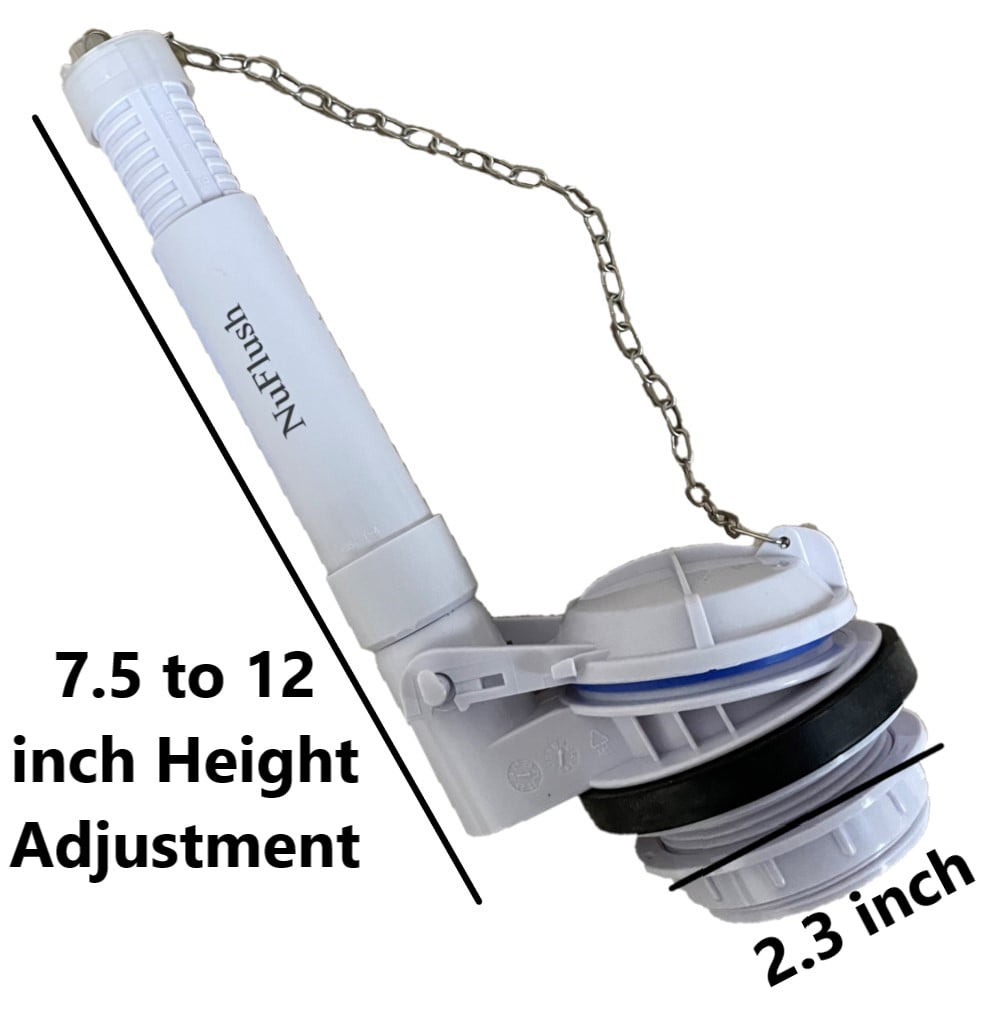 American Standard Vormax Flush Valve Assembly – Complete Kit With Flappers, Teeter Bar, And Tank-to-Bowl Coupling – Unfinished, OEM Replacement
