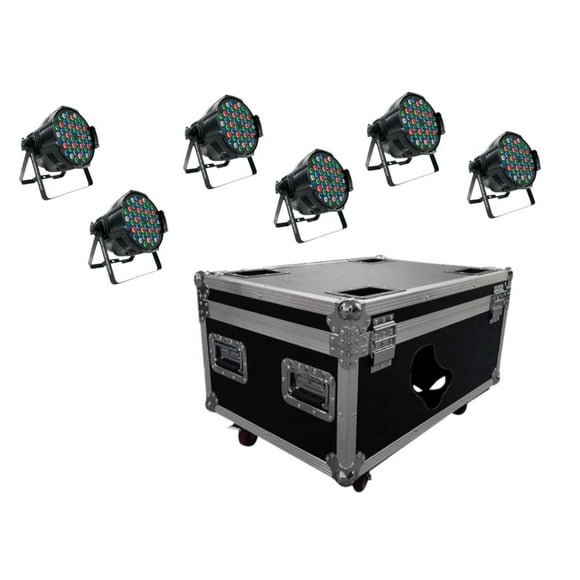 Par 55-KIT-CR I ALIEN PRO Par 54x3 W IP20 Case con 6 piezas