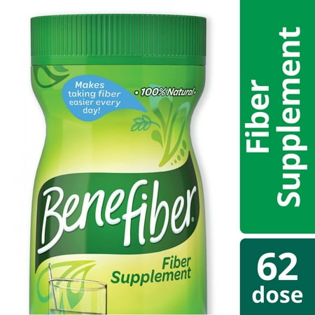 Benefiber Daily Prebiotic Dietary Fiber Supplement Powder for Digestive Health, 100% Natural, Clear and Taste-Free, 62 servings / 8.7 (Best Fiber Powder Supplement)