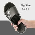 thumbnail image 2 of Big Size 50 51 Men Outside Slippers Fashion Flip Flops Summer Beach Sandals Thick Sole Non-slip Slides Home Casual Bathroom Shoe (Black Gold,42-43), 2 of 6