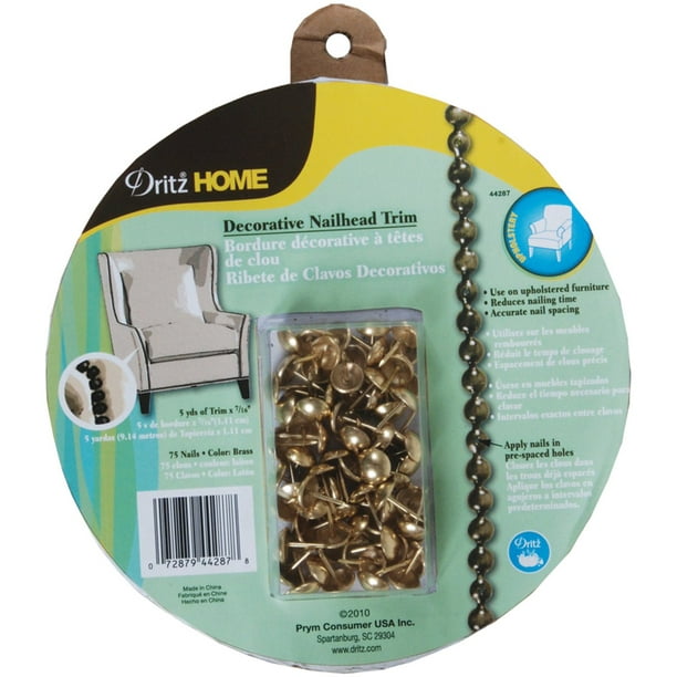 Nailhead Trim 5 Yards, Brass