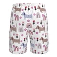 thumbnail image 6 of Naloa Cute Dog Men's Beach Shorts, Surfing shorts, Swim trunks, Quick Dry Swim Trunks for Surfing Beach Fun - Small, 6 of 9