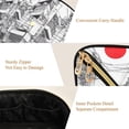 thumbnail image 5 of FORMRS Makeup Bag Travel Cosmetic Organizer for Women Fold Flat Zipper Pouch with Handle, White Streets, 5 of 8