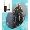 Set of 10 LED Battery Operated Remote Control Magnetic Candle Christmas Lights