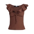 thumbnail image 5 of Madden NYC Women's Ruffle Top, Sizes XXS-XXL, 5 of 5