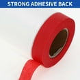 thumbnail image 5 of Unique Bargains Masking Paper with Tape 2000x150cm/65.62ftx59.06" 3 Pcs Pre-Taped Paper Film Kit White Red PE Film Paper, 5 of 7