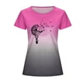 thumbnail image 4 of Blusa de manga corta con estampado de cuello redondo informal para mujer a la moda, Tops de verano Fridja ghk4578, 4 of 4