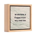 thumbnail image 3 of Demdaco Grateful And Happiness Marbled Green 4.5 x 4.5 Birch Wood Plaque Sign, 3 of 3