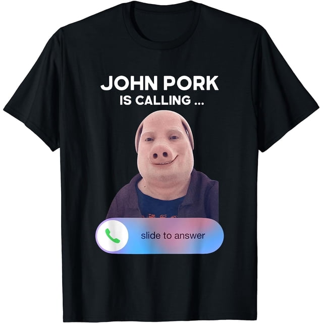 John Pork Is Calling Funny Answer Call - playera para teléfono