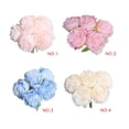 thumbnail image 4 of Worallymy 5 cabezas hoja viva flor de peonía Artificial simulación de ramo de novia jardín hogar flor falsa romántica Worallymy JD735815529, 4 of 7