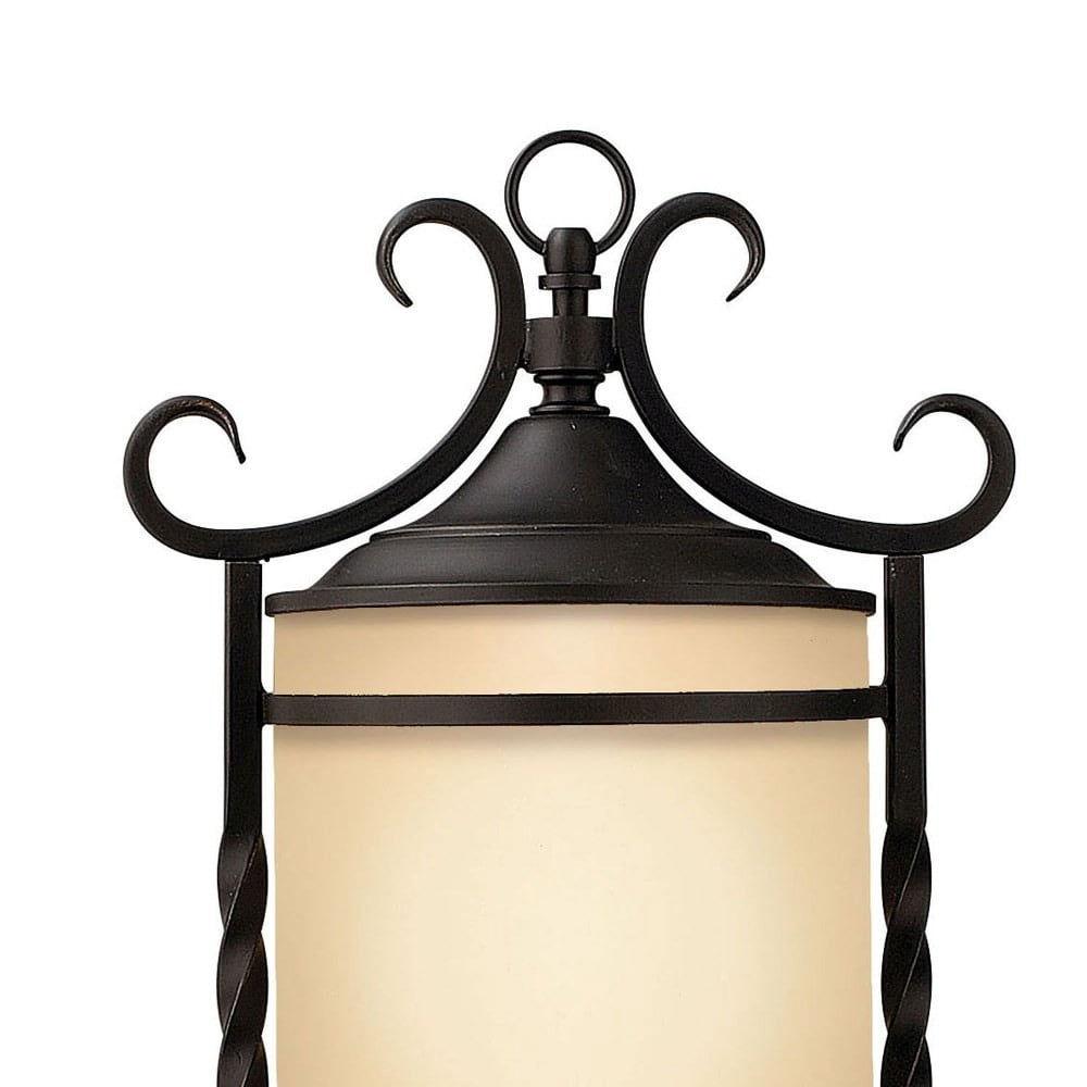 3 Light Large Outdoor Post Top or Pier Mount Lantern in Rustic Style 12 inches Wide By 23.75 inches High-Olde Black Finish-Clear Seedy Glass Color