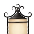 thumbnail image 7 of 3 Light Large Outdoor Post Top or Pier Mount Lantern in Rustic Style 12 inches Wide By 23.75 inches High-Olde Black Finish-Clear Seedy Glass Color, 7 of 7