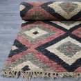 thumbnail image 5 of Natural Geo Spontaneous Jute Handwoven Black/Maroon/Green Geometric Area Rug, 5 of 5