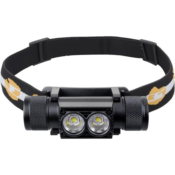 sofirn Headlamp, 1200 Lumen Rechargeable Head Lamp with Two Bright LEDs, Waterproof Headlight for Adults, for Camping, Running, Hiking, Emergency, Outdoor, Hard Hat