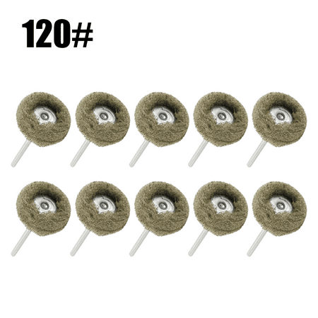 

10Pcs Abrasive Wheel Nylon Buffing Brush Grinding Wheel Rotary Tool 3mm Shank