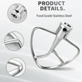 Kitchen Paddle Flat Beater Mixer Attachments for Kitchenaid 4.55QT