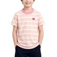 thumbnail image 3 of Asxite Toddler Tshirt Striped Short Sleeve Crew Neck Casual Breathable Summer Tops 3 M-11Y, 3 of 6