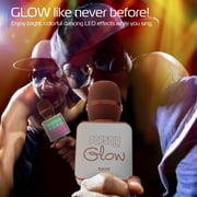 Tzumi PopSolo Glow Wireless LED Bluetooth Karaoke Microphone (Rose Gold)