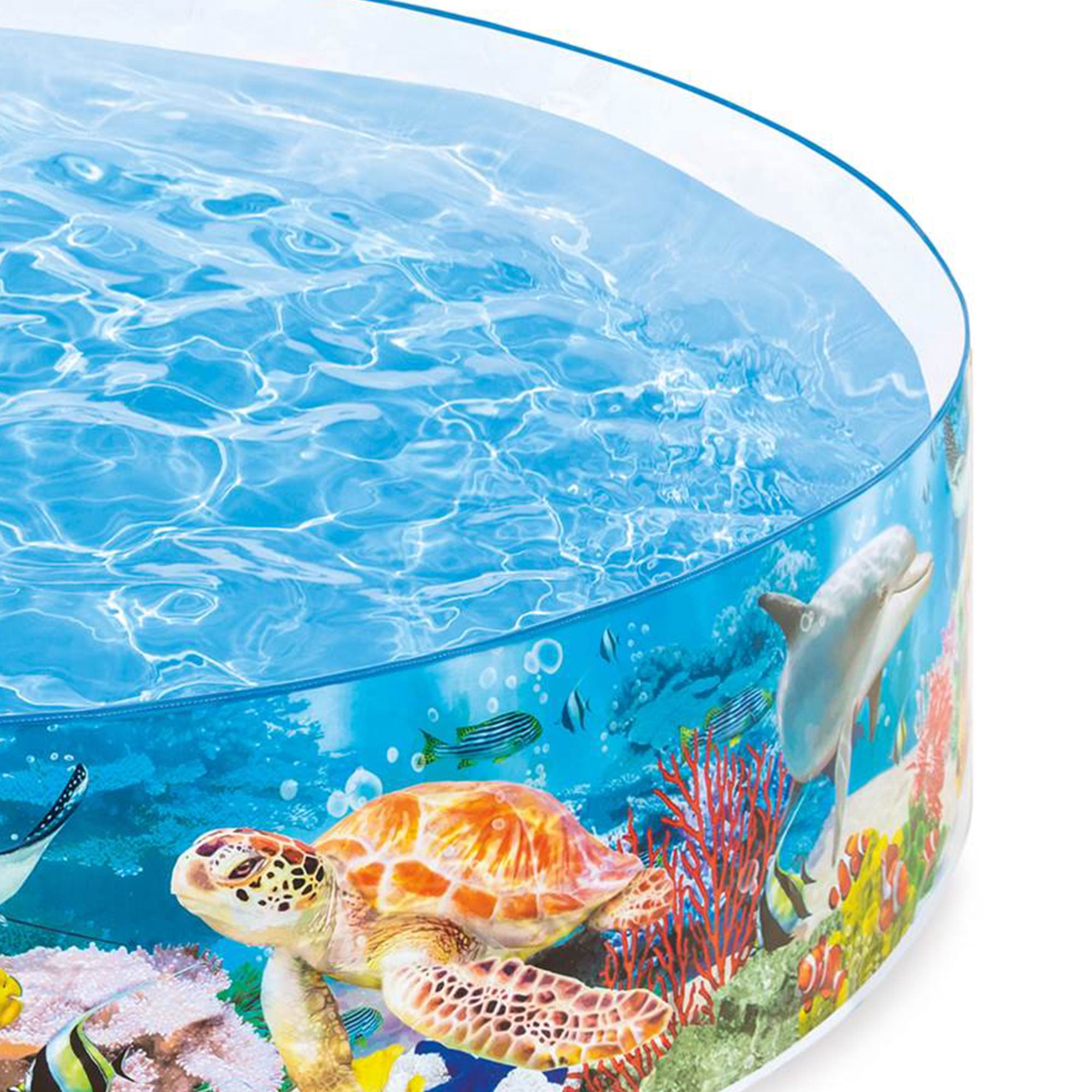 Intex Deep Sea Blue 8 x 1.5 Foot Kids SnapSet Swimming Pool (4 Pack)