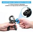 thumbnail image 6 of Hand Grip Strengthener Trainer Adjustable Resistance 11-132Lbs(5-60kg) Workout Hand Exerciser for Athletes and Musicians Fitness Guitar Pianist Hand Rehabilitation Training Squeezer Grippers,2pcs, 6 of 9