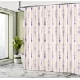 thumbnail image 4 of Ambesonne Arrow Shower Curtain, Tribal Hand Drawn Boho Art, 69"Wx84"L, Blue Violet, 4 of 4