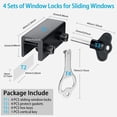 thumbnail image 3 of relayinert 6piece Wide Application Alloy Window Lock - Easy Installation For Home And Office Safety Lock Window Black 60*25*25mm 1Set, 3 of 6