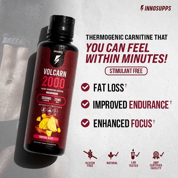 inno supps l carnitine Suplemento InnoSupps Volcarn 2000 L-Carnitine Energy 32 porciones GHK-Cu — vitalitiRX cruelty-free Optimal Electrolyte (Flavor):Lemonade
