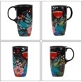 thumbnail image 4 of Topadorn Ceramic Mug Pink Flower Porcelain Coffee Mug with Gift Box,17oz. Pink Flower, 4 of 8