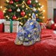 thumbnail image 1 of xihome Figura decorativa de gato tumbado, de resina, con grava de cristal. Ideal para decorar el hogar, el dormitorio o como regalo navideño., 1 of 7