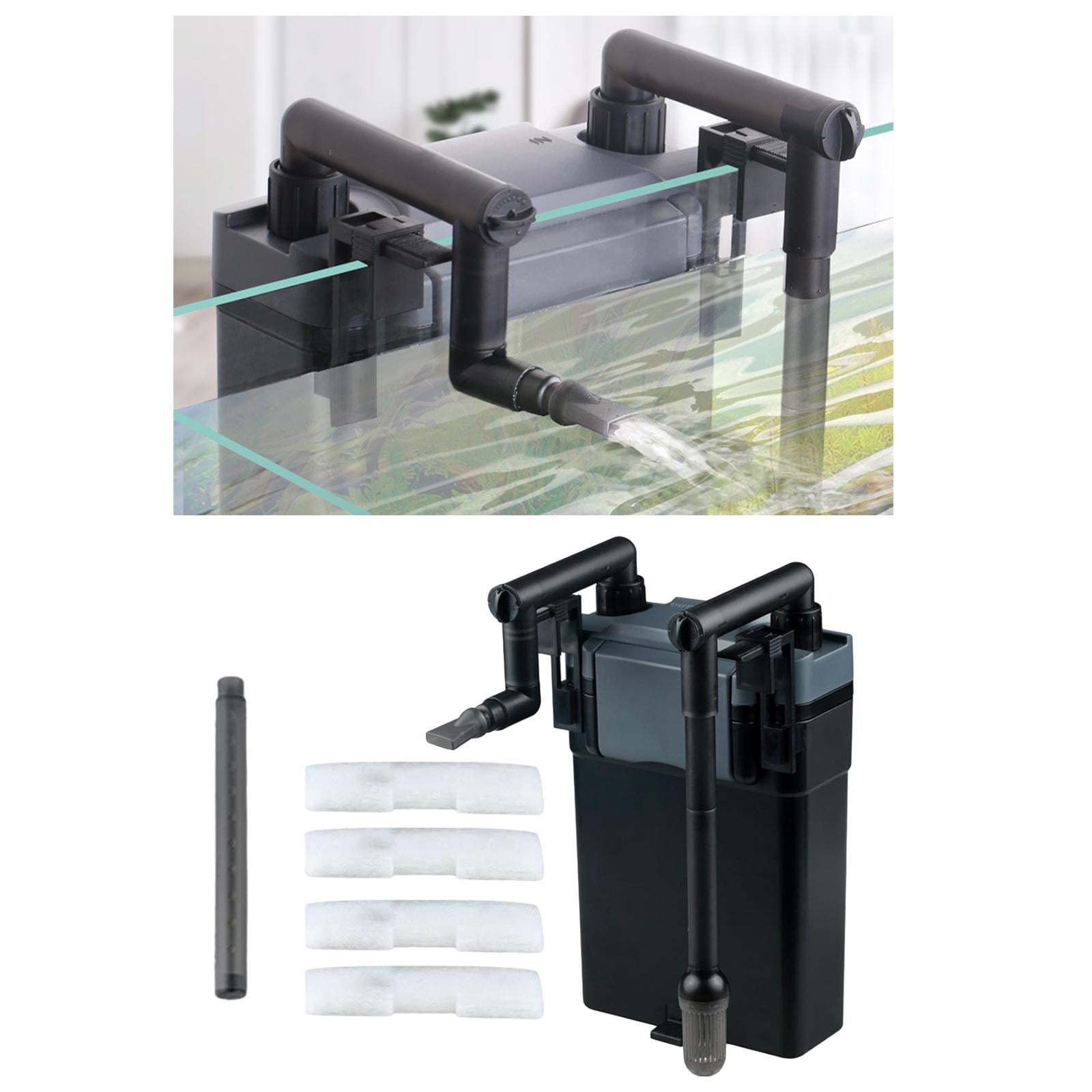 Aquarium External Canister Filter Adjustable Water Flow Turtle Tank Filter Barrel Outside Aquarium for 20-40cm, 40-60cm, 60-80cm Aquariums 160x245x60mm