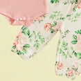 thumbnail image 6 of CAICJ98 Newborn Infant Baby Girl Clothes Outfits Rib Romper Floral Pants with Headband Hat Fall Winter Clothing Set (Red,Newborn), 6 of 7
