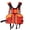 Orange (front 2 pockets, front and rear reflective), variant on 2025 Luya fishing life jacket vest dual-purpose foam detachable large pocket platform fishing stream fishing raft fishing sea fishing buoyancy clothing
