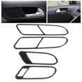 thumbnail image 1 of Interior Door Handle Trim,4Pcs Interior Door Handle Frame Inner Pull Trim Soft Real Carbon Fiber Decorative Cover Car Interior Trim, 1 of 8