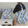 thumbnail image 5 of Soimoi Rayon Crepe Fabric Leaves Block Decor Fabric Printed Yard 46 Inch Wide, 5 of 5