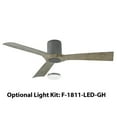 thumbnail image 3 of Aviator 54" Graphite/Weathered Gray Smart Flush Mount Ceiling Fan with Remote Control, 3 of 7