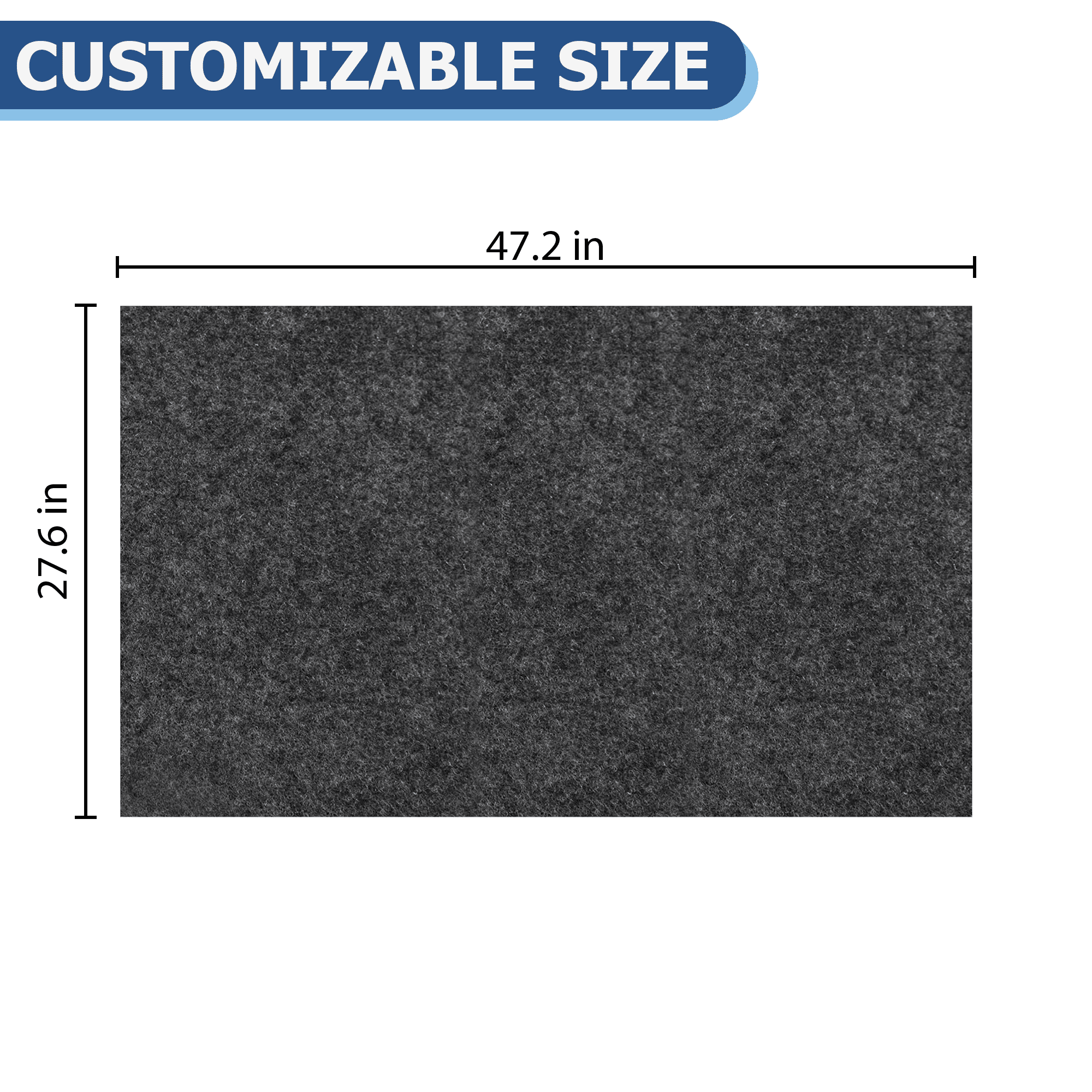 GARITIN Under Sink Mat 47.2 x 27.6 Inch, Kitchen Felt Sink Cabinet Liner, Cuttable Leak Protection Mat for Kitchen & Bathroom Vanity