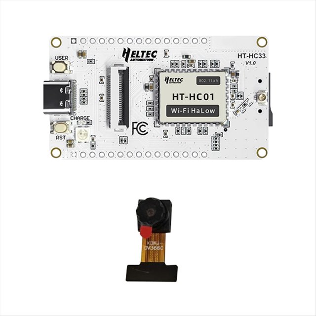 Placa de Desarrollo ESP32 Wi-Fi HaLow Camera HT-HC33 con Cámara Integrada Wi-Fi Bluetooth IoT Lente de 80°