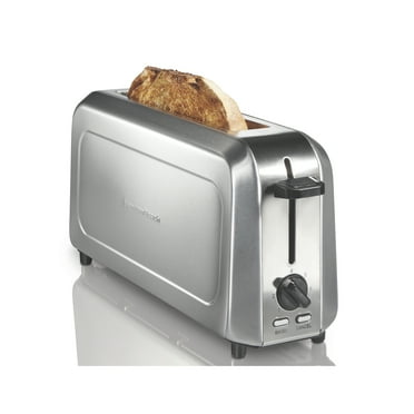 Hamilton Beach Long-Slot Toaster, 2 Slice Capacity, Slim Design, Stainless Steel, 22999