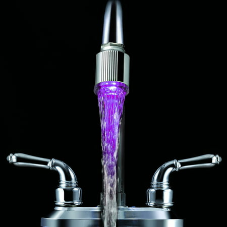 Kitchen Sink 7Color Change Water Glow Water Stream Shower LED Faucet Taps