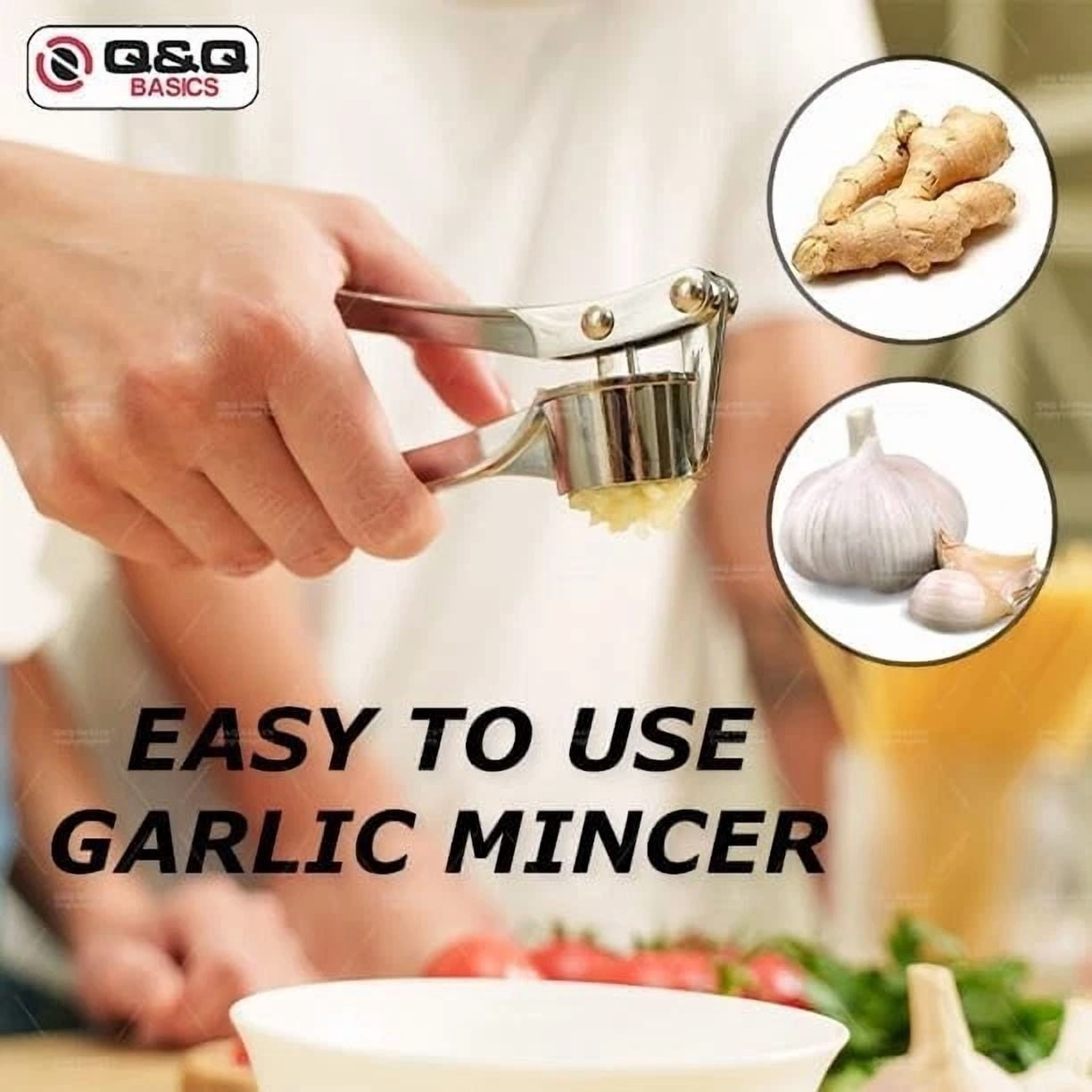 CIRCLE- Stainless Steel Ginger Garlic Press Crusher Mincer Chopper Squeezer Kitchen Tool