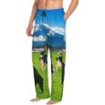 thumbnail image 6 of Salouo Grazing Cows Mountain View Print Pajama Pants for Men, Lounge Pants Elastic Waistband Casual Men's sleepwear Loungewear Sleep Pajama Pant -Medium, 6 of 7