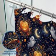 thumbnail image 3 of Halloween Shower Curtain, Night Pumpkin Polyester Fabric Bathroom Decor Curtain, Machine Washable Waterproof, Halloween Holiday Gift for Women Men, 72 x 72 Inches, 3 of 7