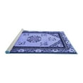 thumbnail image 2 of Ahgly Company Machine Washable Indoor Square Oriental Blue Asian Inspired Area Rugs, 8' Square, 2 of 4