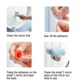 thumbnail image 4 of Handheld Mirror Wiper Laundry Room Door Tile Window Glass Squeegee Portable Housework Household Office Cleaning Brush Blue, 4 of 9