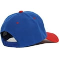 thumbnail image 3 of Curve Bill Adjustable Baseball Cap,Royal Blue/Red, 3 of 4