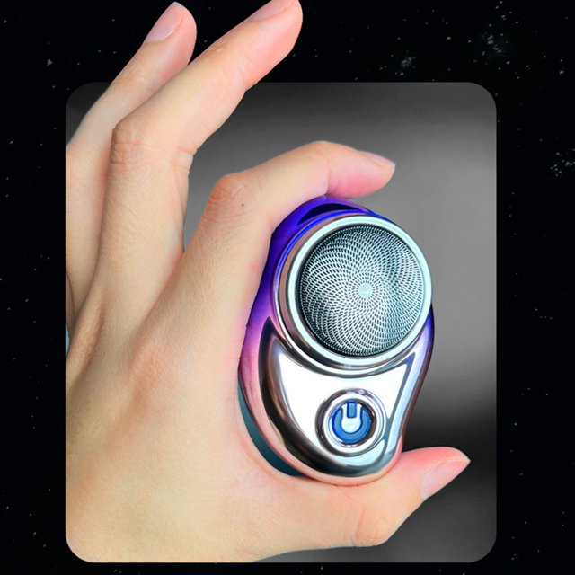 Jusqu'à 40 % de Rabais sur les Cadeaux Oefntac Rasoir Électrique pour Hommes Mini Rasoir, Mini Rasoir Rasoir Portable de Poche Portable Sec et Humide Double Usage Homme Rasoir USB Rechargeable Facile à Charger avec un Bouton