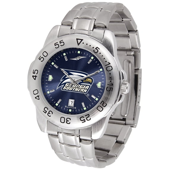 Navy Georgia Southern Eagles Sport Steel AnoChrome Watch
