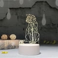 thumbnail image 1 of Agiferg 3D USB Acrylic Night Light LED Table Desk Bedroom Decor Gift Warm White Lamp, 1 of 2