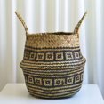 thumbnail image 1 of Wicker Grass Weaving Basket  Foldable Handmade Flower Storage Basket with Handle, 1 of 7